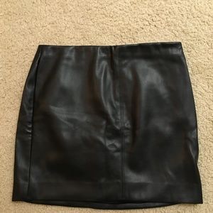 Mini Leather Skirt